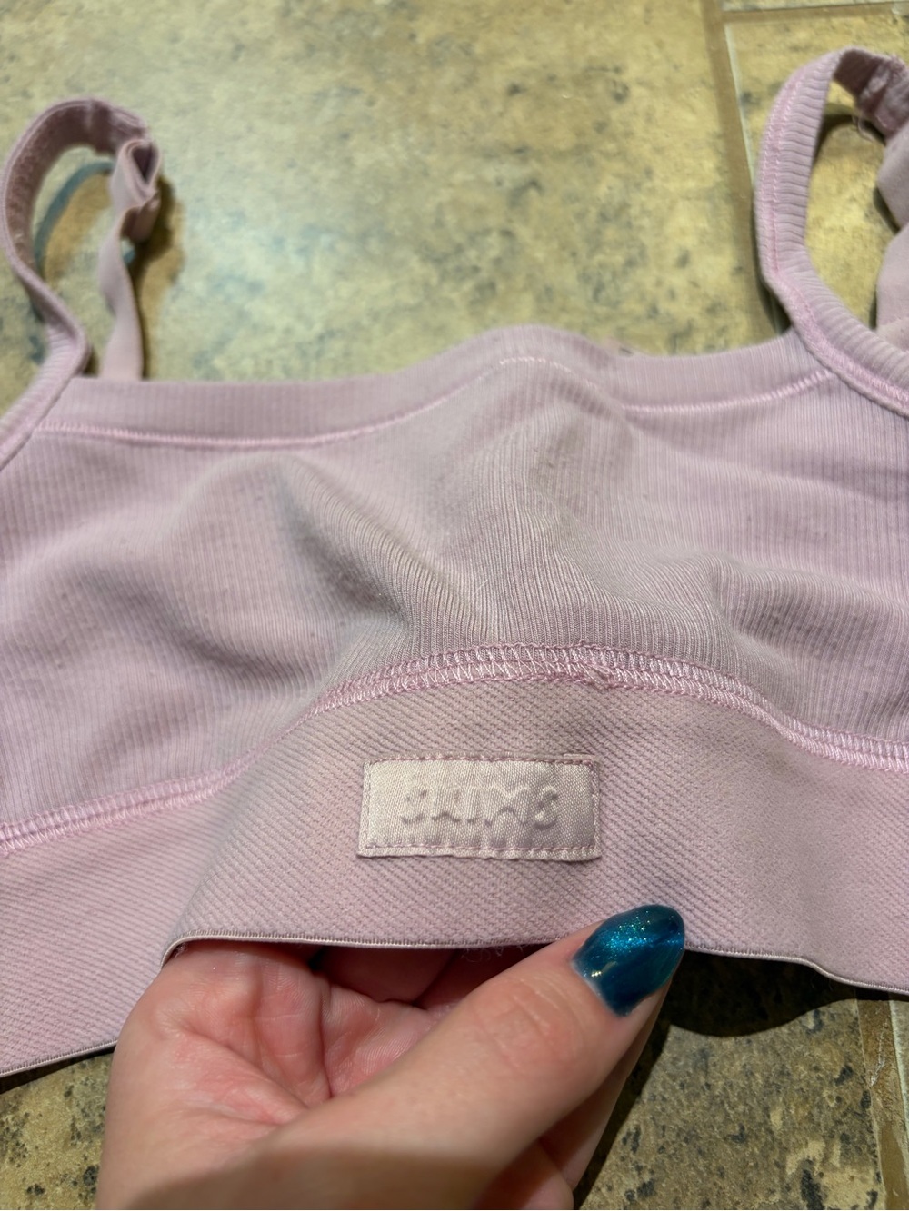 SKIMS Bralette Light Pink with Adjustable Straps in size XS - Picture 2 of 5